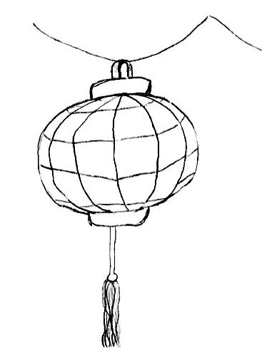 Chinese Lanterns Drawing - ClipArt Best