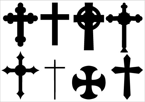 Cross holy week clip art image #1389