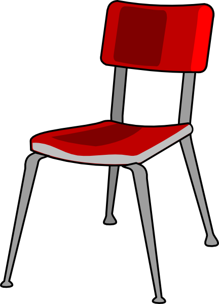 School chair clipart
