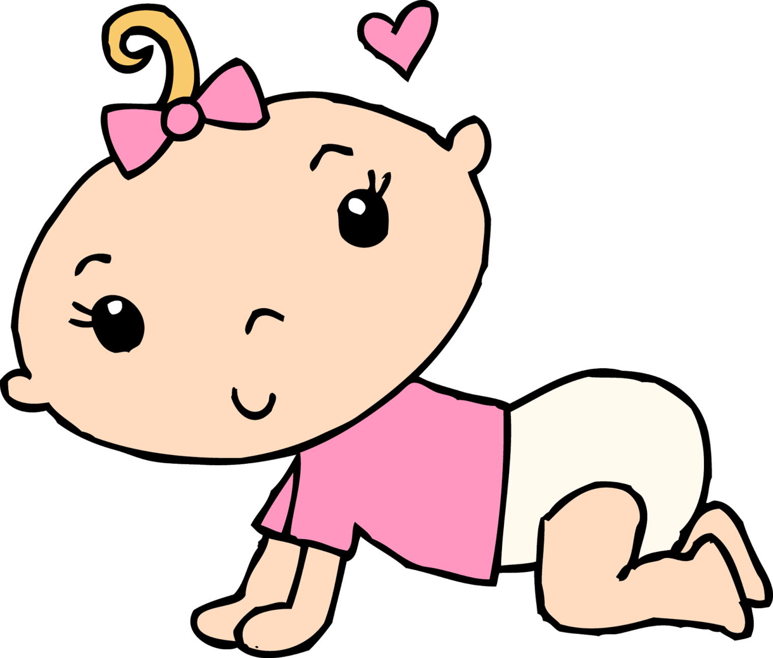Baby shower its a girl clipart