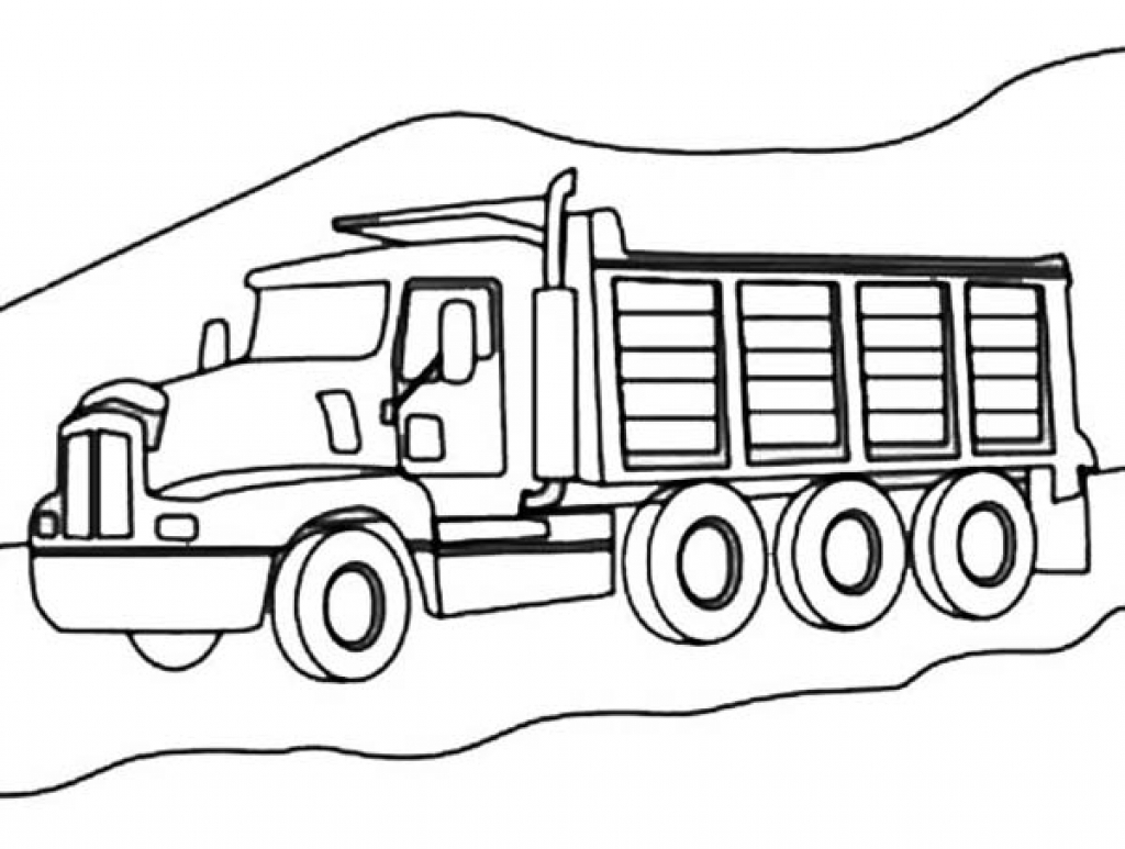 The Most Awesome Dump Truck Coloring Page For Warm Cool Coloring 