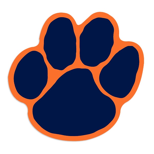 Tiger Paw Print Clipart