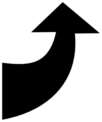 Curved Black Arrow - ClipArt Best