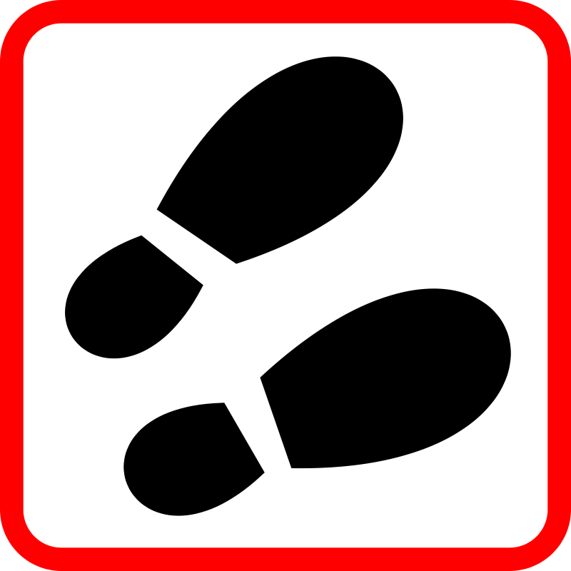Clipart - footprint