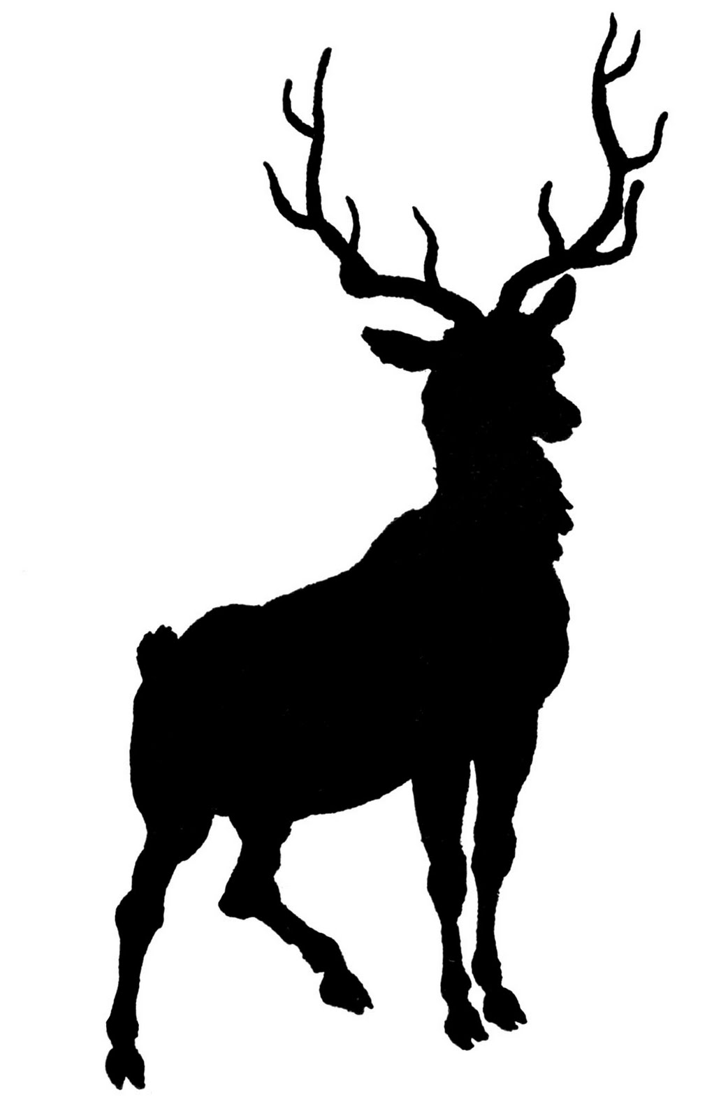 free clip art deer crossing - photo #28