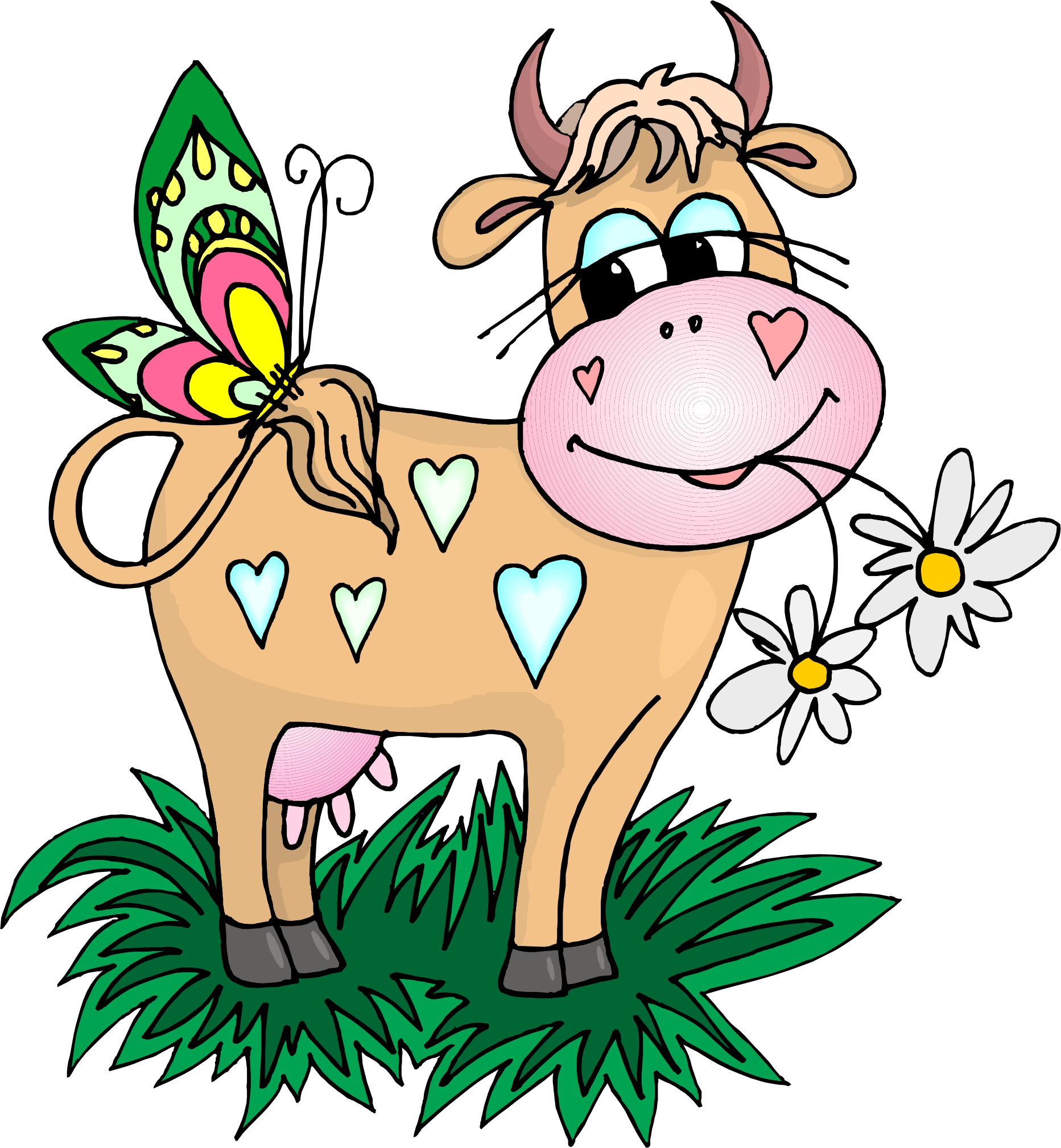 Cow Cartoon Characters - ClipArt Best