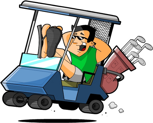 Funny golf cart illustration | Flickr - Photo Sharing!
