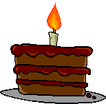 Birthday cake animations with candles burning to make a birthday wish