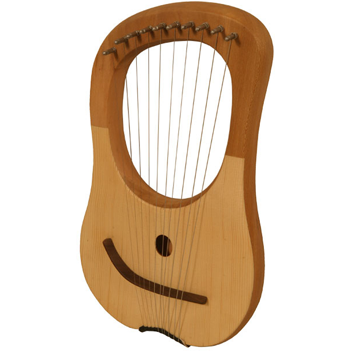 Lyre Harp, 10 String, Lacewood | ActiveMusician