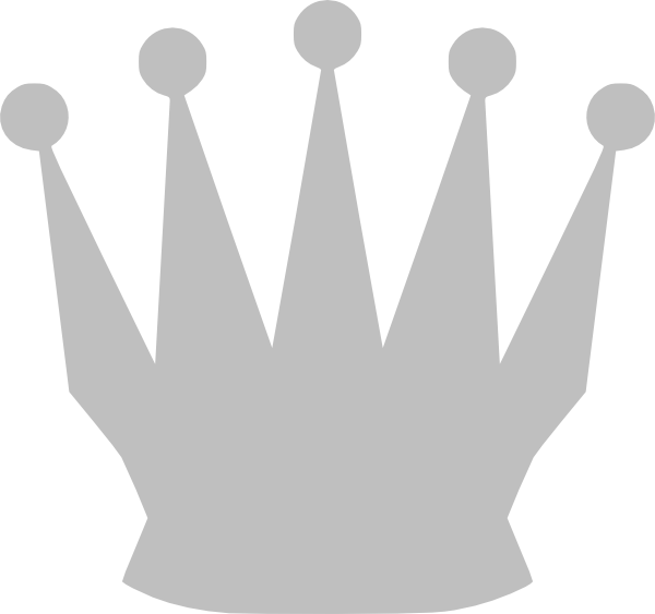 Gray Queen Crown clip art - vector clip art online, royalty free ...