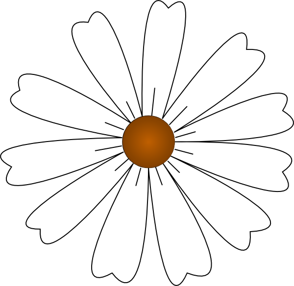 White Daisy clip art - vector clip art online, royalty free ...