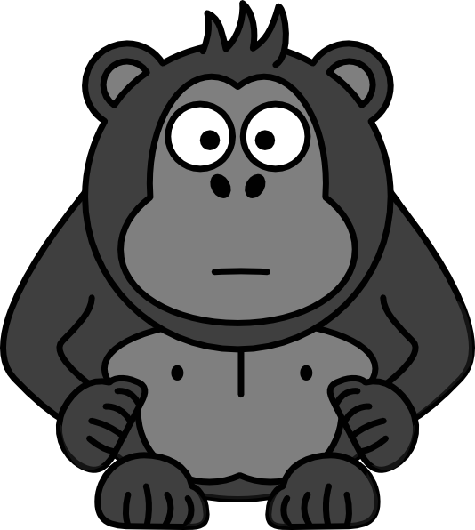 Gorilla Carton Clip Art - vector clip art online ...