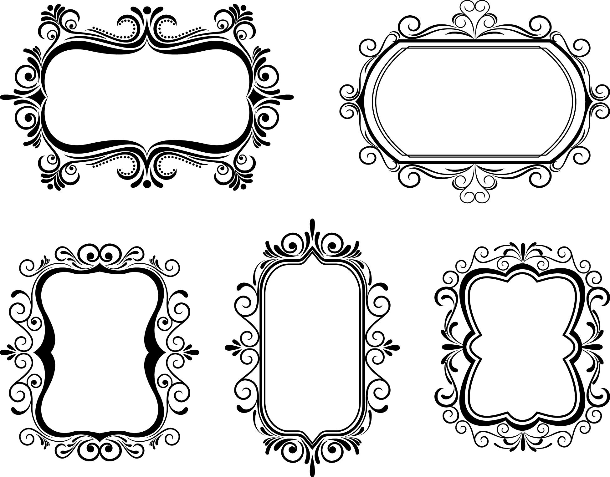 free-vector-european-border-pattern-vector_023530_Ornate frame (5 ...