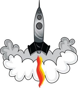 Rocketship Clip Art