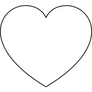 Heart outline clip art - Polyvore