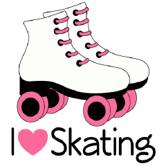 Roller Skating Party Clipart