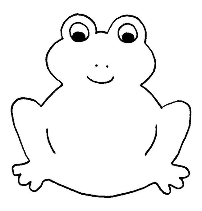 Best Photos of Frog Template Pattern - Princess Frog Template ...
