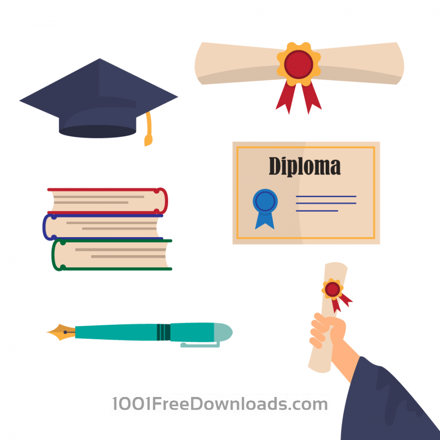 free vector graduation clip art - photo #47