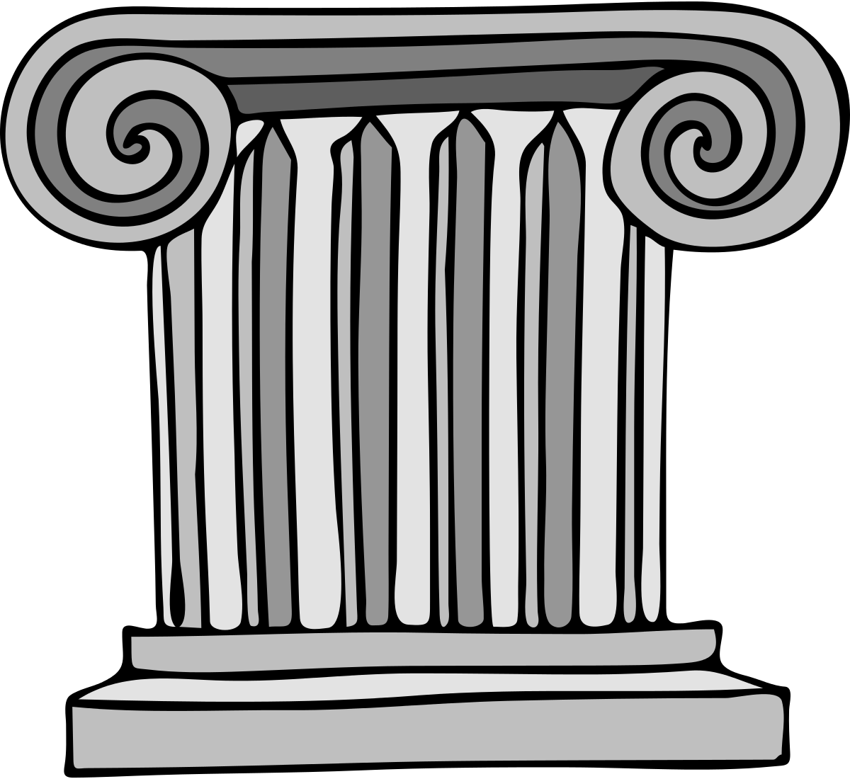 Greek pillars clip art
