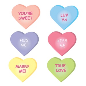 424 views Conversation Heart Candy Clipart
