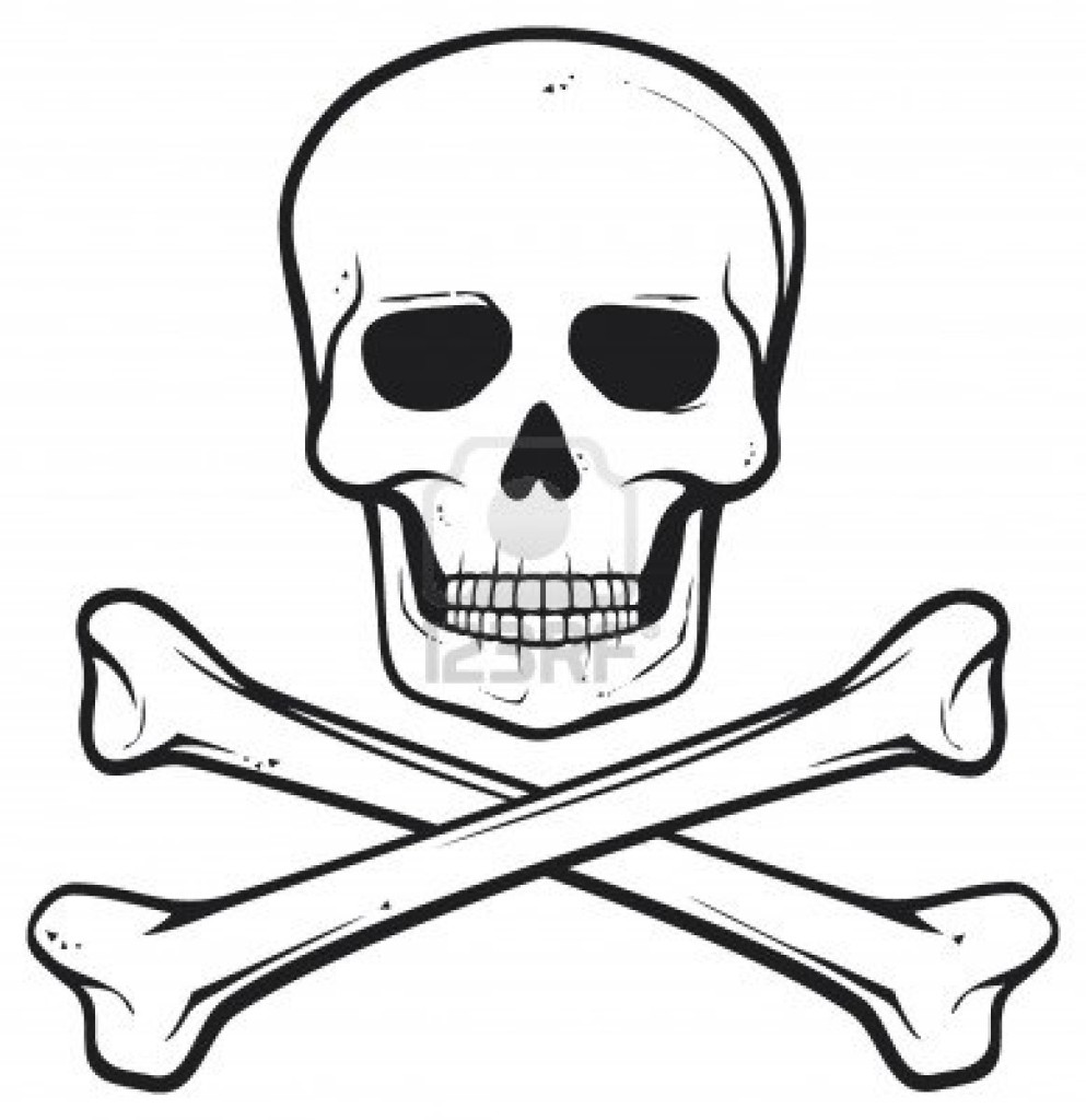 Pirate Skull And Crossbones Clipart