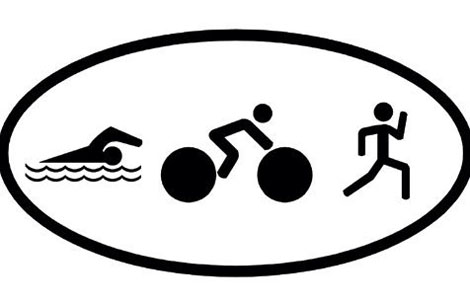 Triathlon symbol clipart