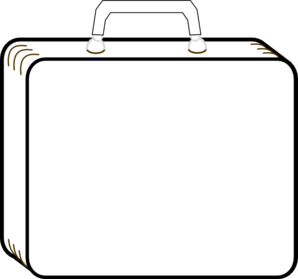 Suitcase clipart black and white - ClipartFox