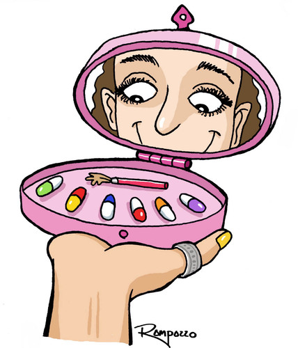 makeup cartoon doll