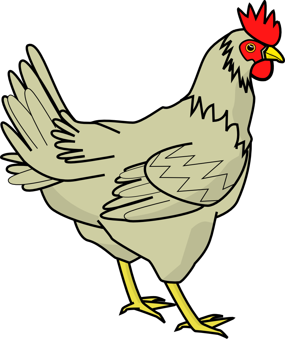 Chicken Clipart Black And White - Free Clipart Images