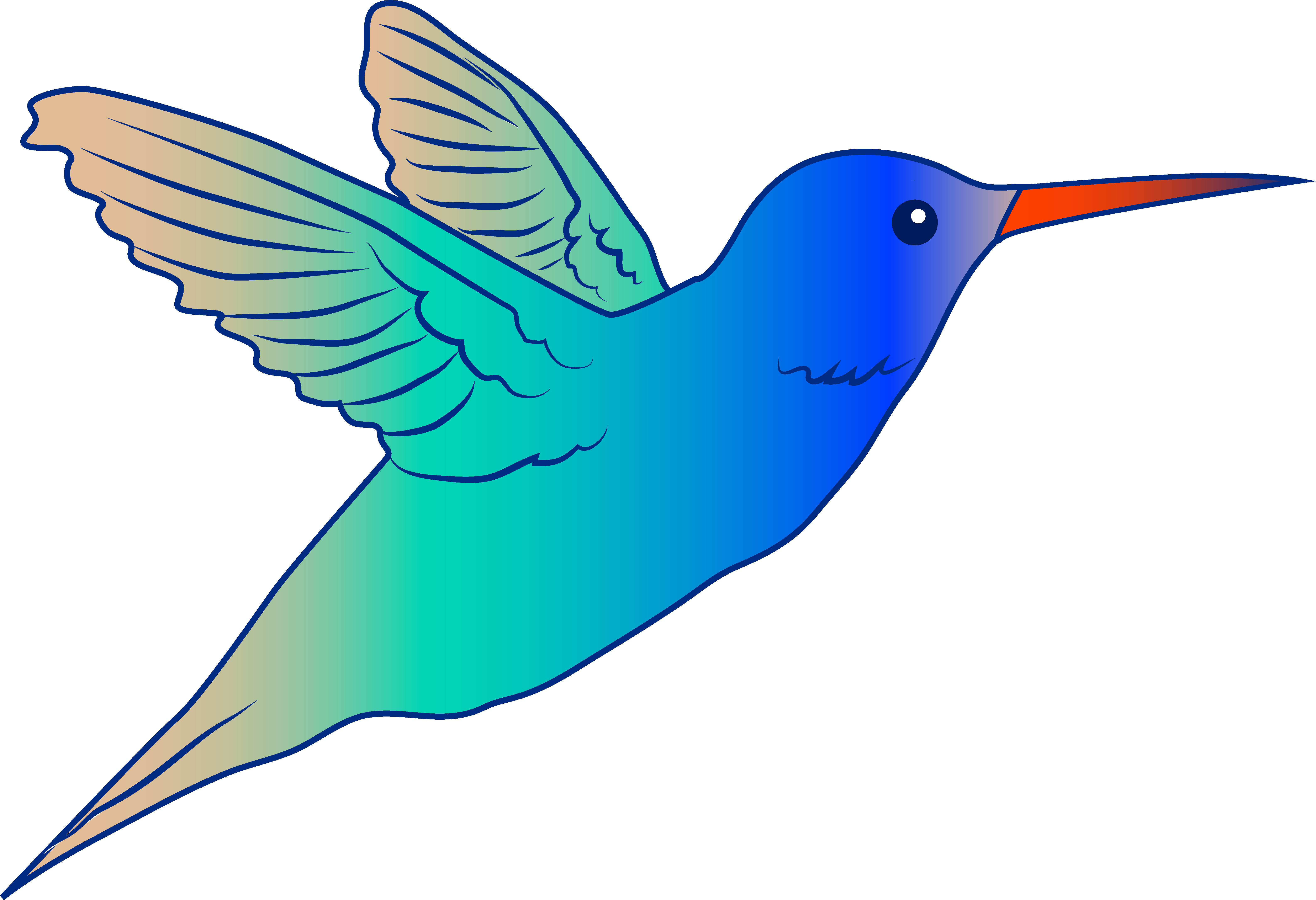 Clipart images of flying bird