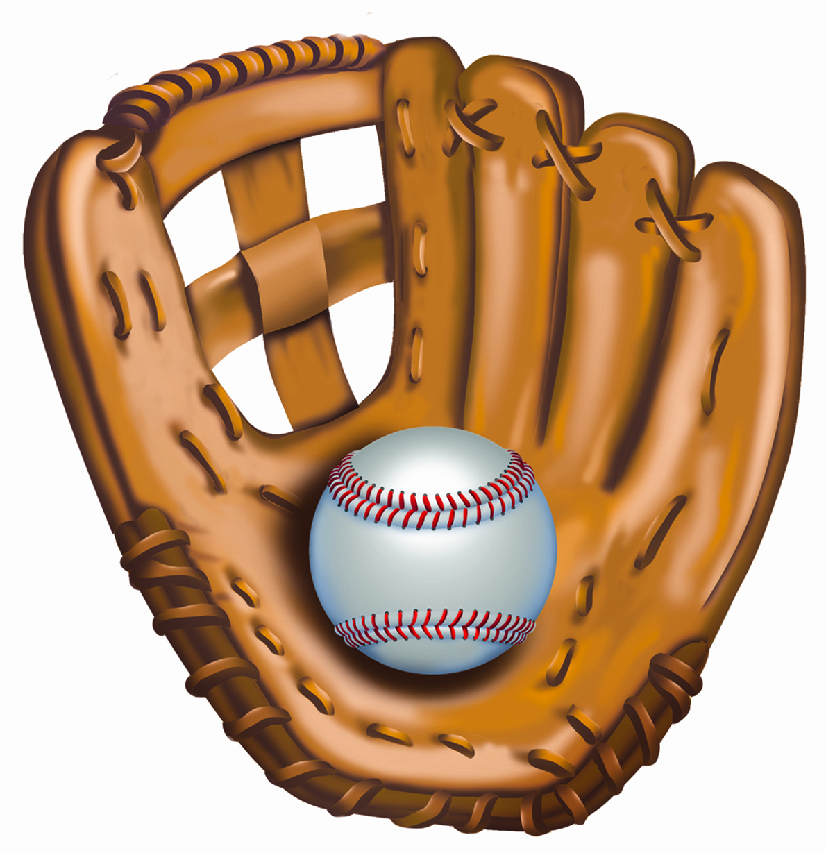 Baseball glove clipart with transparent background