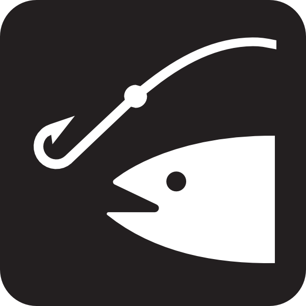Fishing Black Clip Art - vector clip art online ...