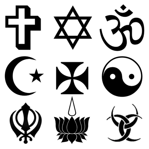 Spiritual clipart symbols