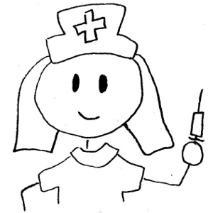 Nurse Black And White - ClipArt Best