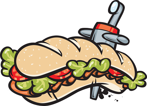 Cartoon Of Sub Sandwich Clip Art, Vector Images & Illustrations ...