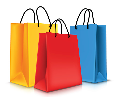 Shopping Bag Clip Art, Vector Images & Illustrations