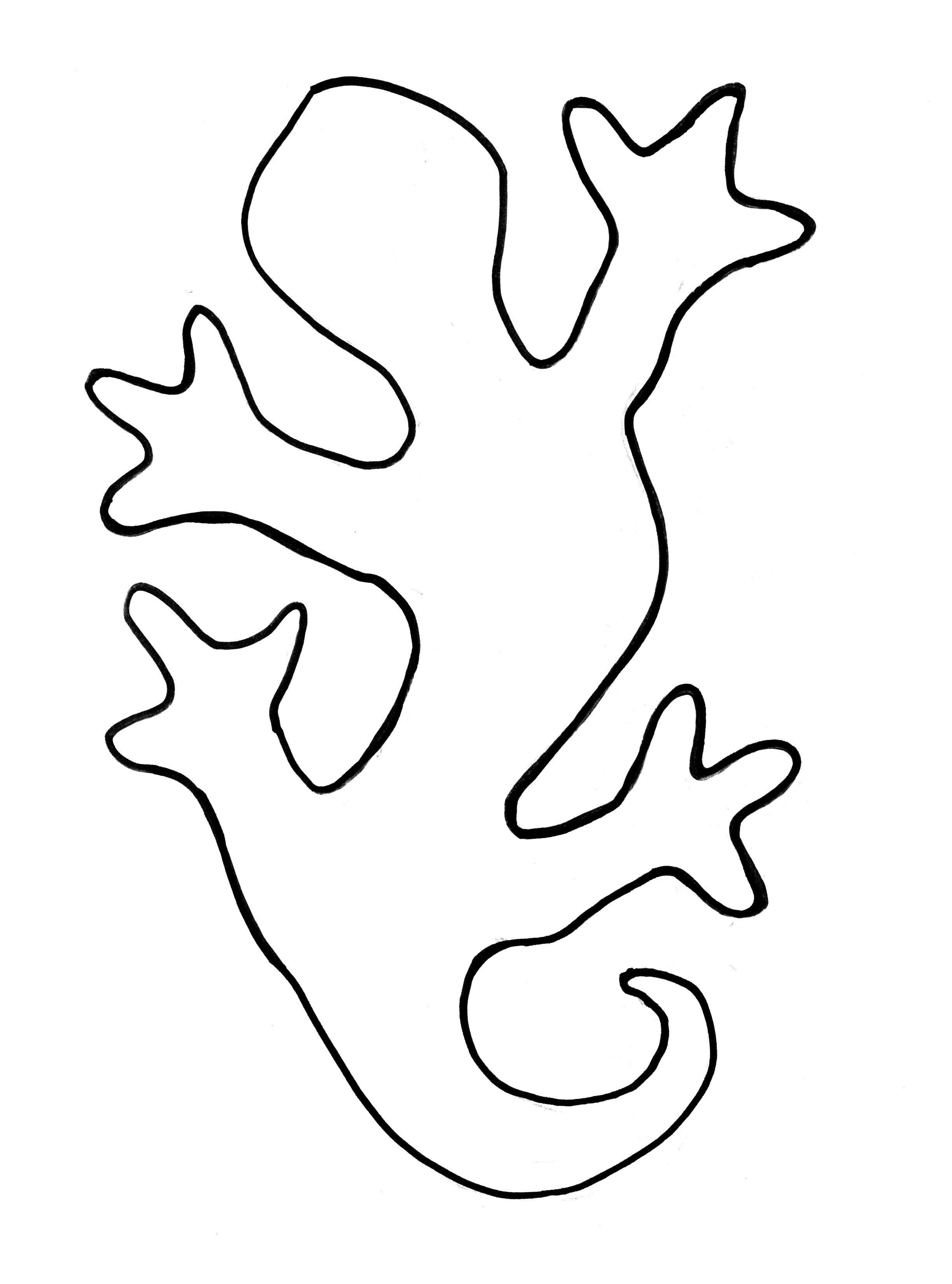 Lizard Template ClipArt Best