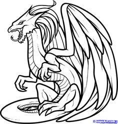 Dragons and Fairies Coloring Pages | Below is 10 realistic dragon ...