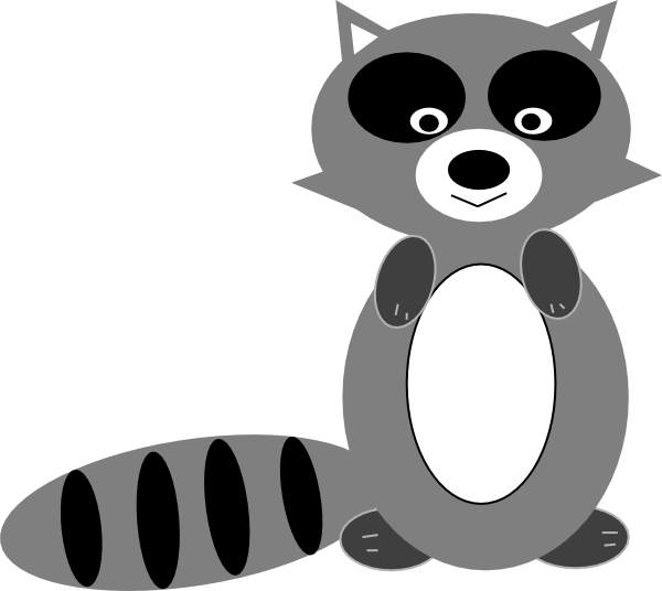 Free Raccoon Clipart Image - 12950, Raccoon Revised Clip Art ...