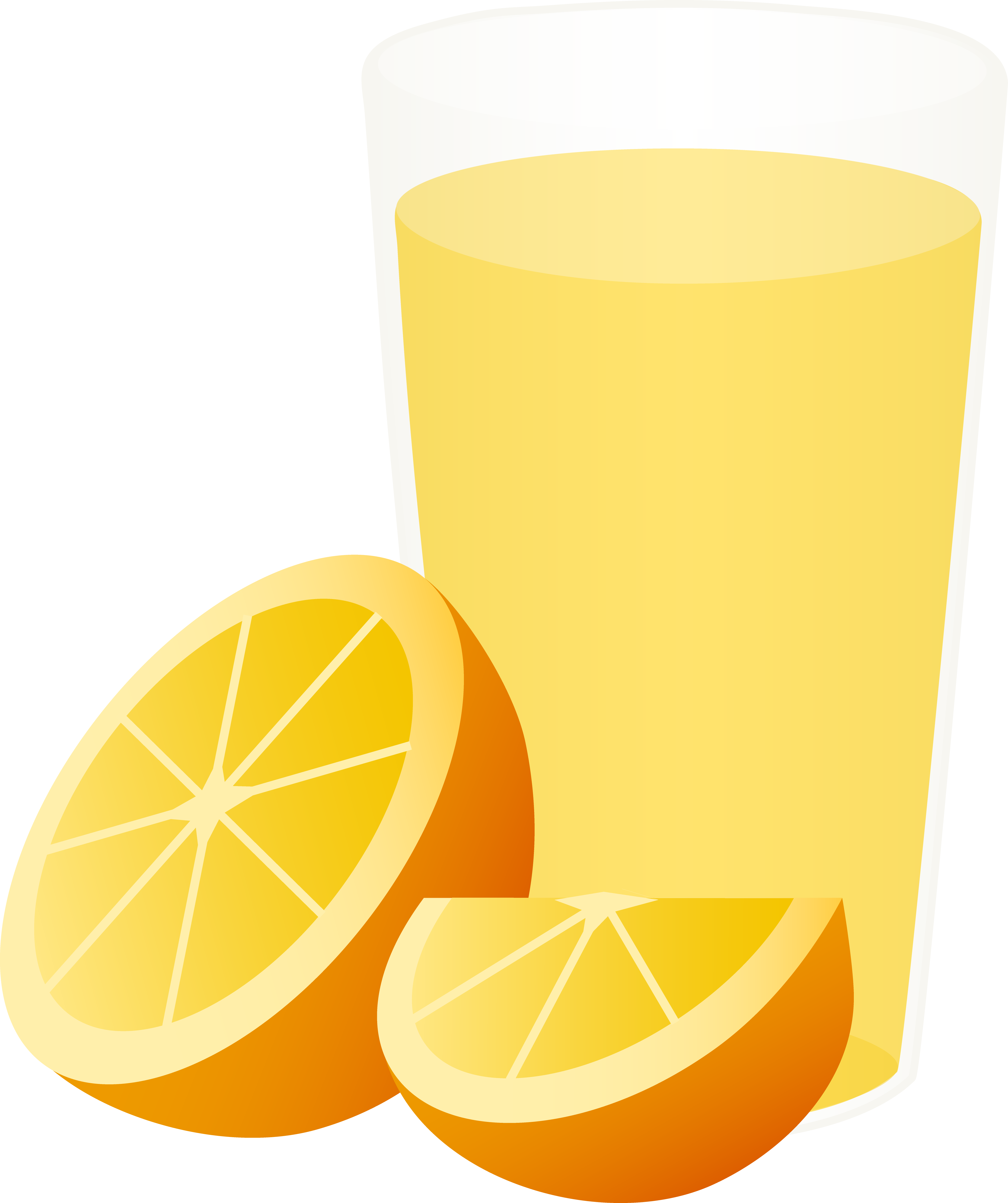 Cute orange juice clipart