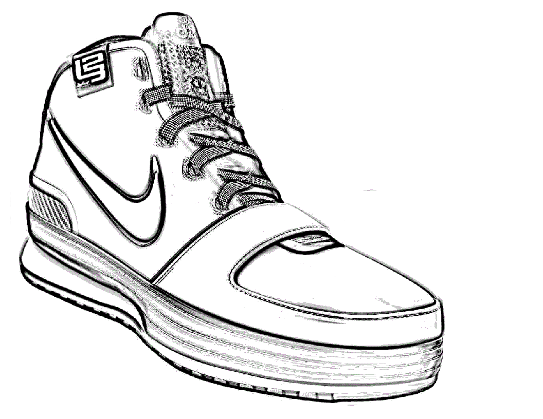 Kids shoes coloring page | Boys pages of KidsColoringPage.org ...