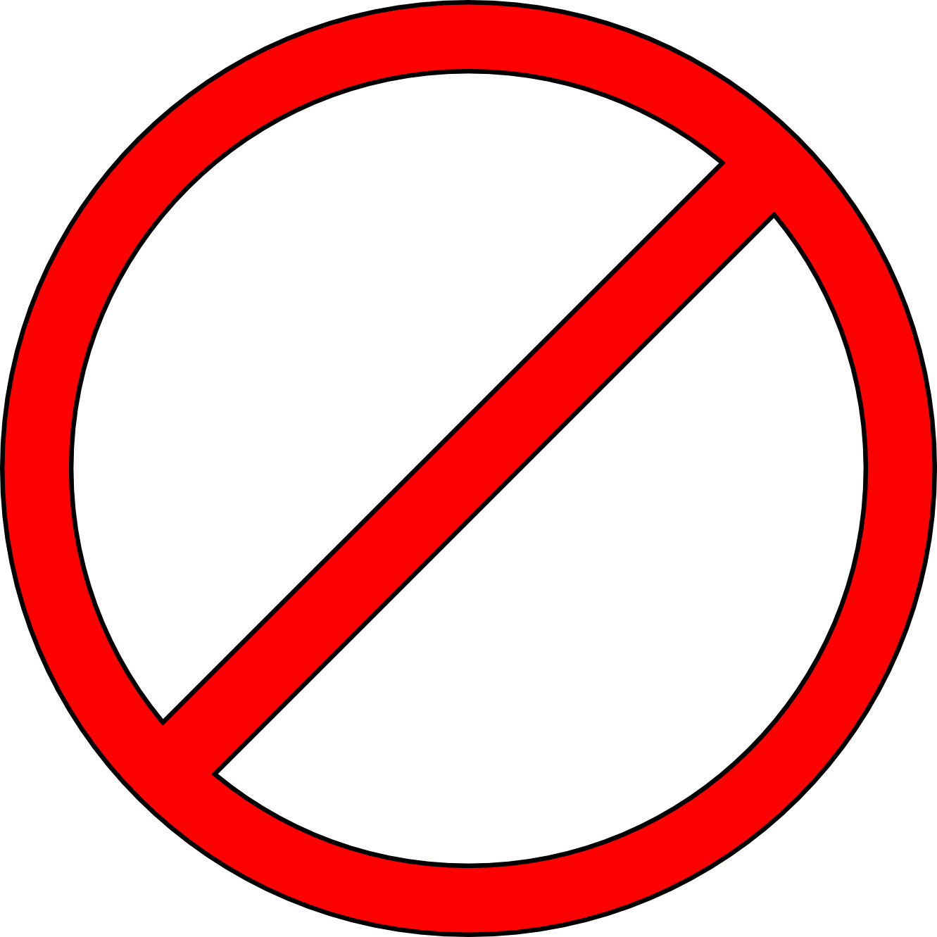 Do not symbol clip art