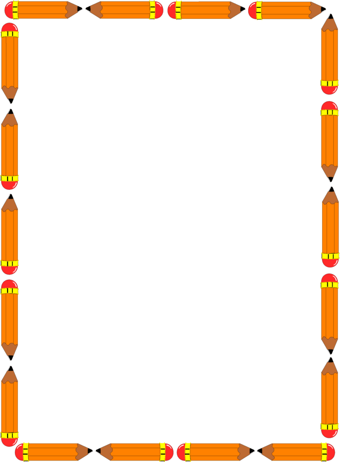 Pencil border clip art
