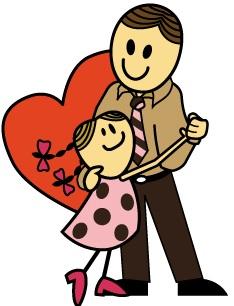 Daddy daughter clipart