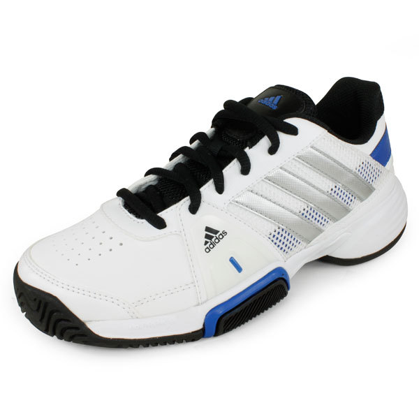 adidas Juniors` Adipower Barricade Team 3 Tennis Shoes White and ...