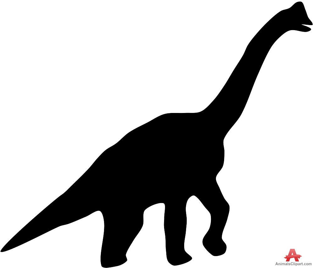 dinosaur clip art silhouettes - photo #18