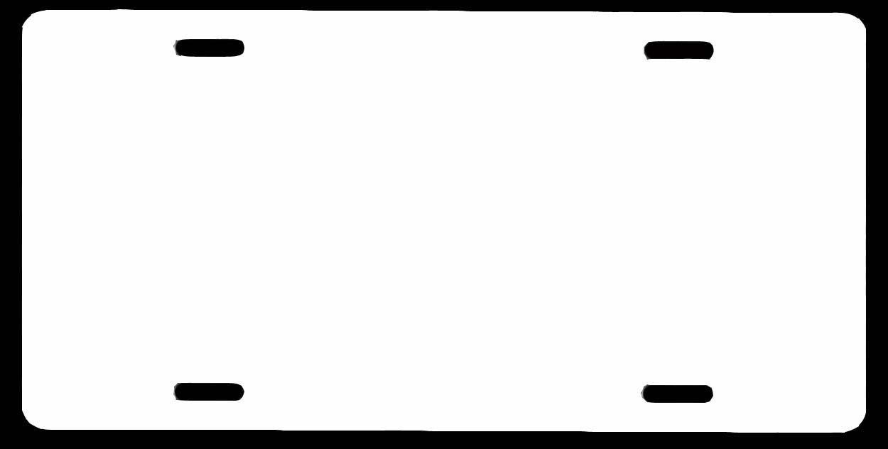 License plate clipart