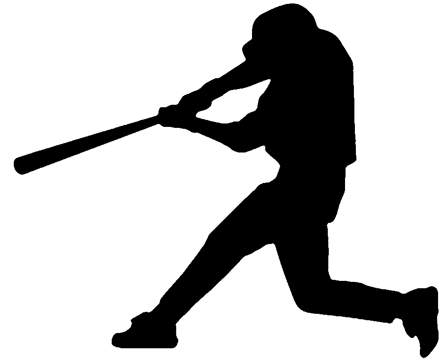 Baseball silhouette clip art