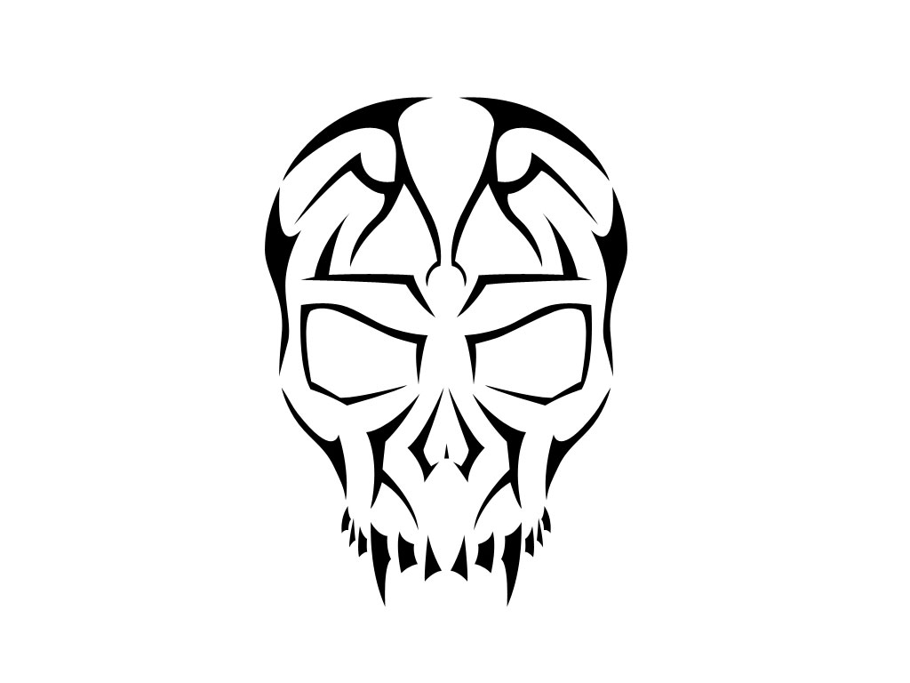 Tribal scull images clipart