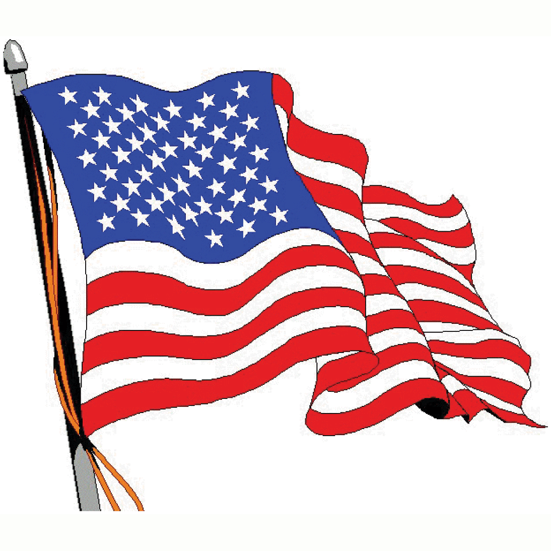 Memorial day flag clipart